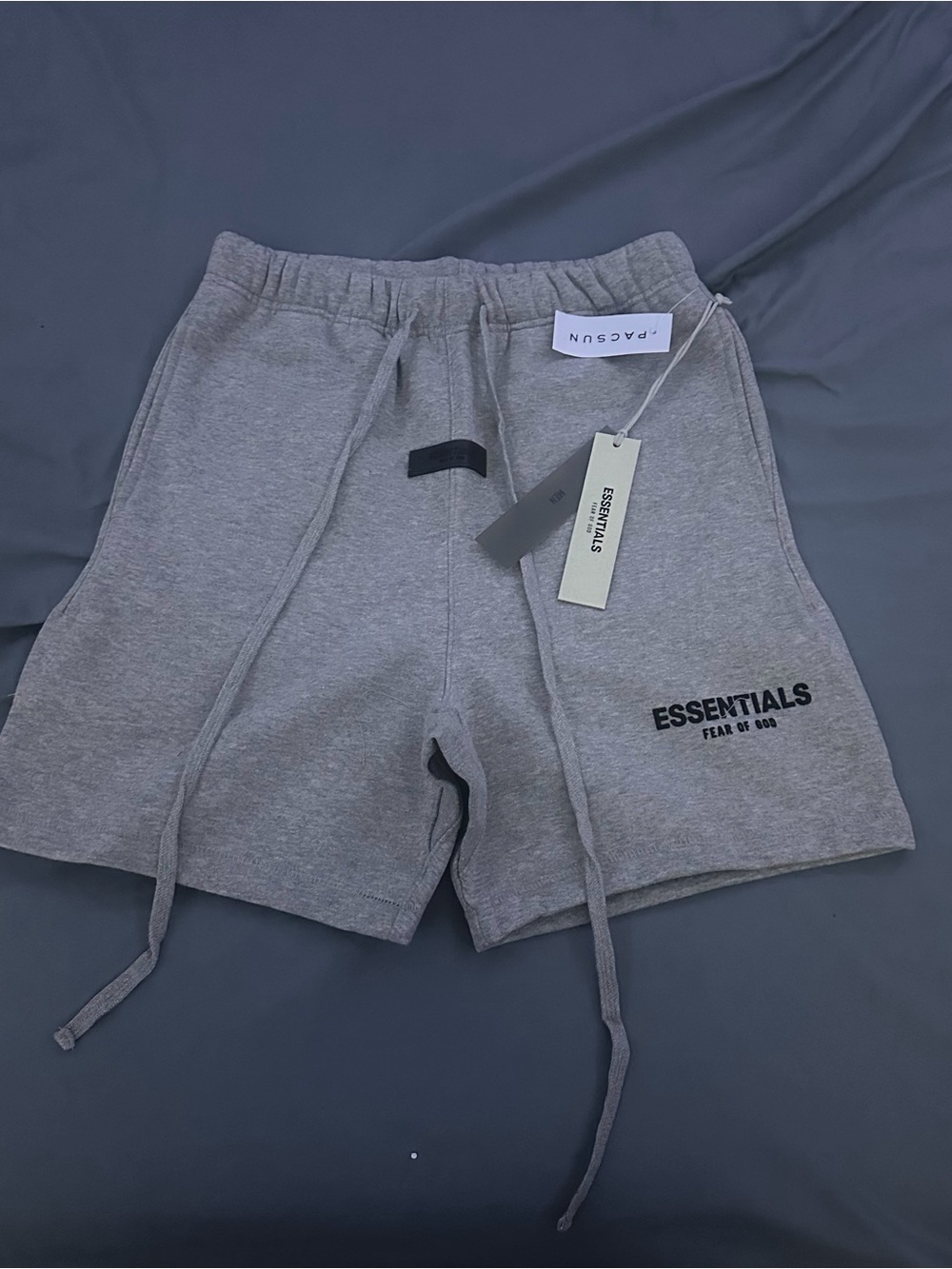 Essentials Men's Dark oatmeal Logo Shorts